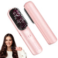 Cordless Hair Straightener Comb Brush 5S Fast Heating - 300M Negative Ions for Frizz-Free