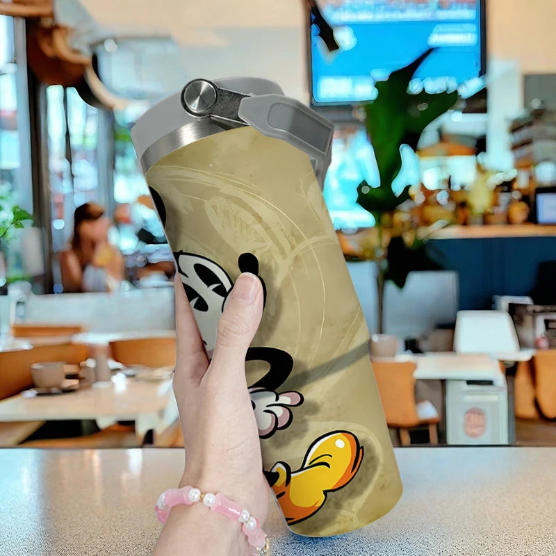 Double Stainless Steel 304 Coffee Thermos Mug Leak-Proof Non-Slip Car Vacuum Flask Travel Thermal