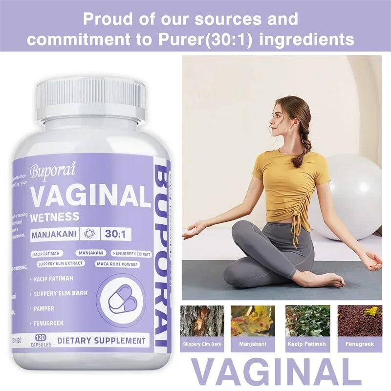 Vaginal Wetness Supplements - for Female Hormone Balance, Women's PH Balance, for Vaginal Health - 120pcs
