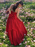 Elegant Floral Print Pleated Midi Slip Dress For Women Spring Summer
