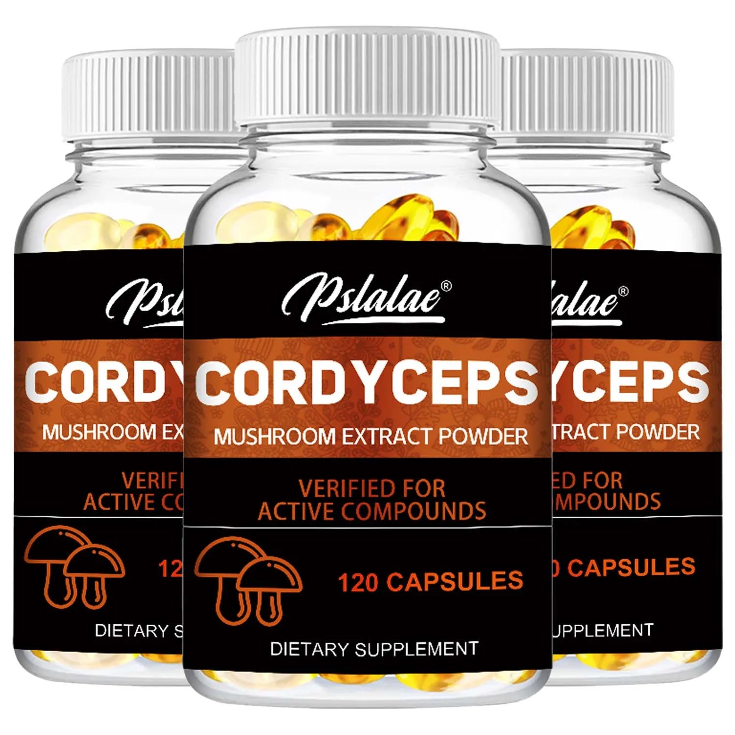 Cordyceps - Mushroom Extract, Provides Energy and Immune Support - 120 Capsules