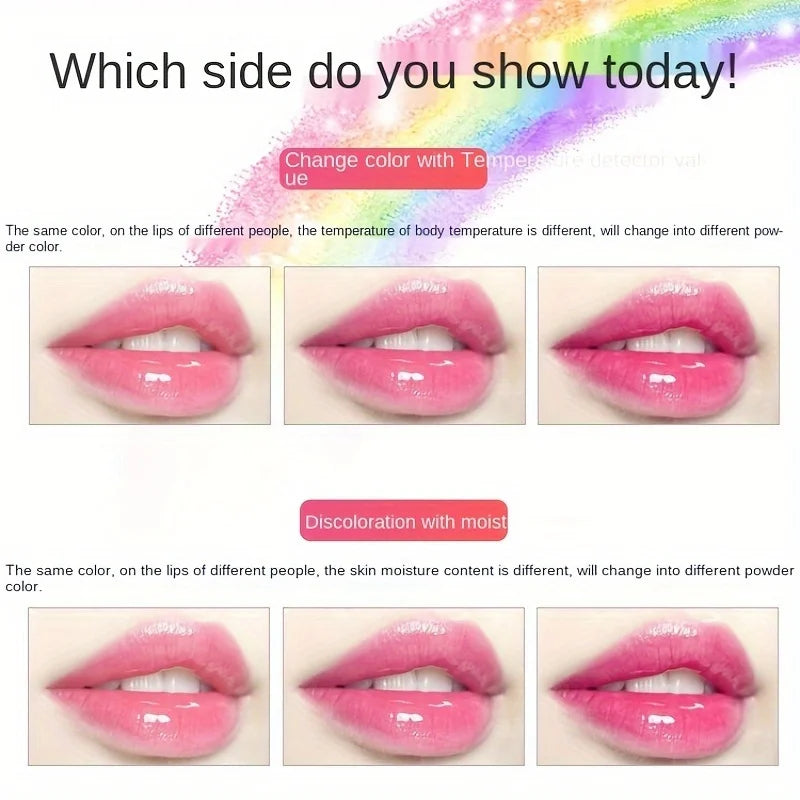Rainbow Pearl Lip Gloss Glitter, Rainbow Jelly Lip Gloss, Sparkling Lips 15pc