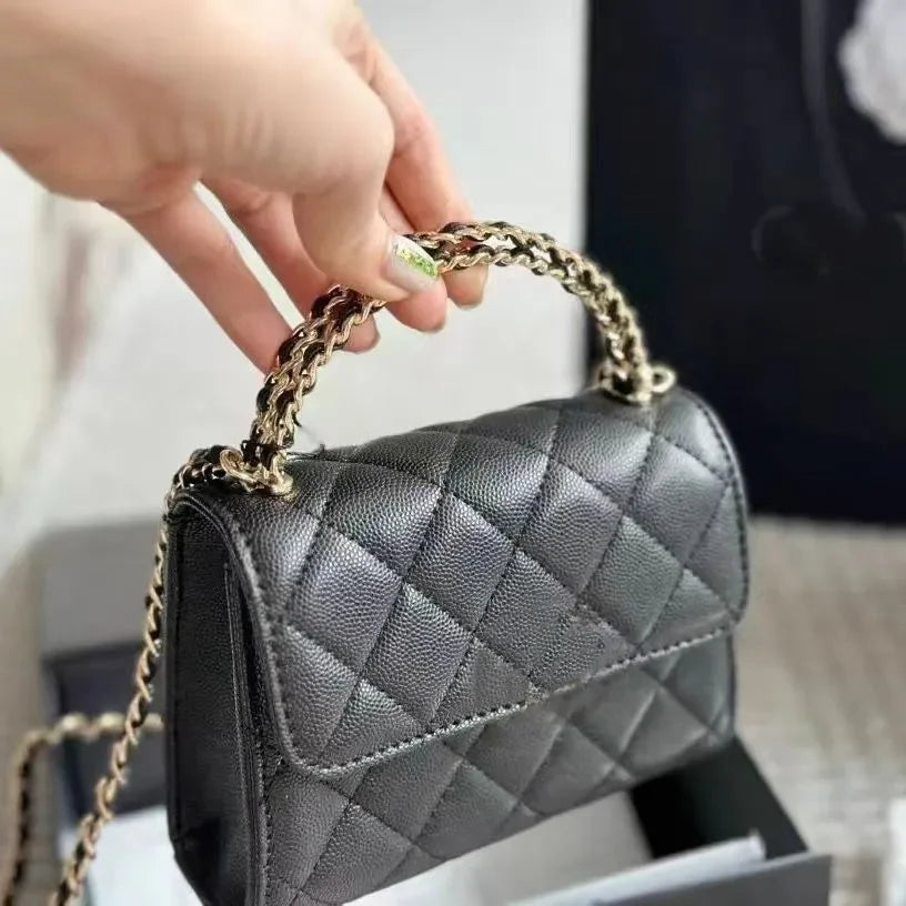 Top Cowhide Flap Luxury Bags With Handle Designer Bag Quilted Wallets