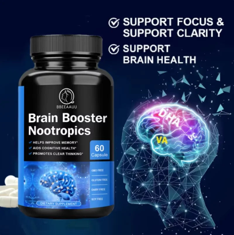 Phosphatidylserine Capsule for Memory and Focus Smarter Brain Health Nootropics Supplement