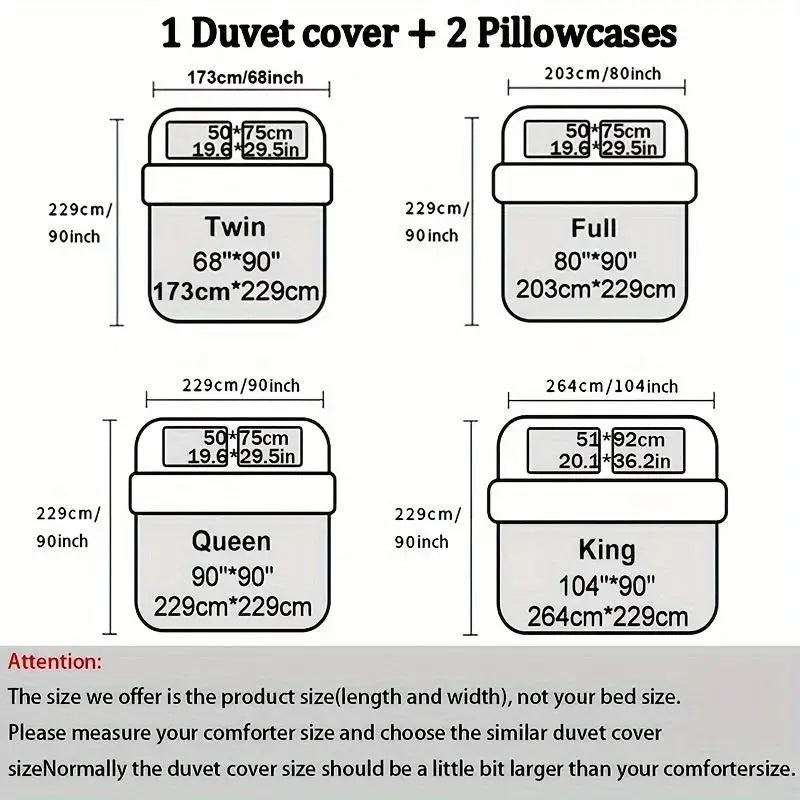 3pcs Bohemian Rhomboid Plaid Stereoscopic Flower Plain Colour Quilt Cover Set(1 Duvet Cover +2 Pillowcase