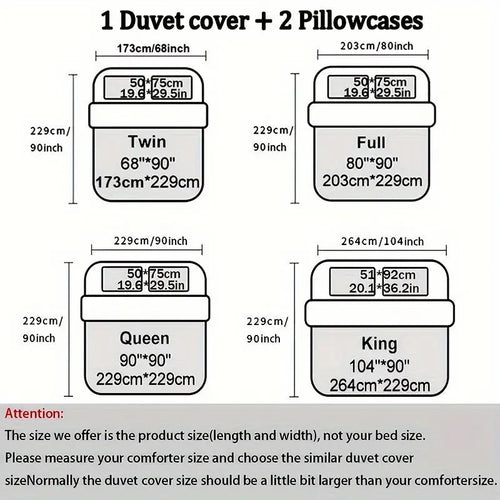 3pcs Bohemian Rhomboid Plaid Stereoscopic Flower Plain Colour Quilt Cover Set(1 Duvet Cover +2 Pillowcase