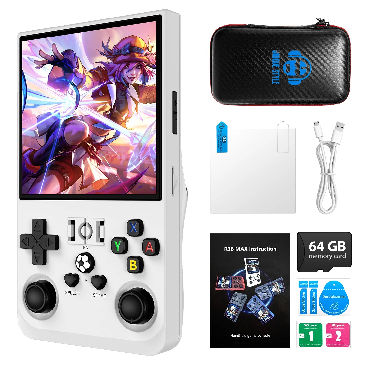 Handheld Game Console 4.0 Inch 64/128GB RK3326 Chip Retro Portable Video Game Player Open Source Pocket Console