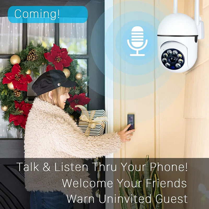 Wireless Monitoring Camera 360 degree intercom 1080P Remote HD Night Vision Camera Monitor Smart Home