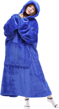Super Soft Blanket Hoodie with Sleeves – Oversized Sherpa Wearable Sweatshirt  Warm Loungewear with Giant Pocket