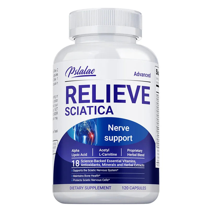 Relieve Sciatica Capsules - Contains B Vitamins  - 120pcs