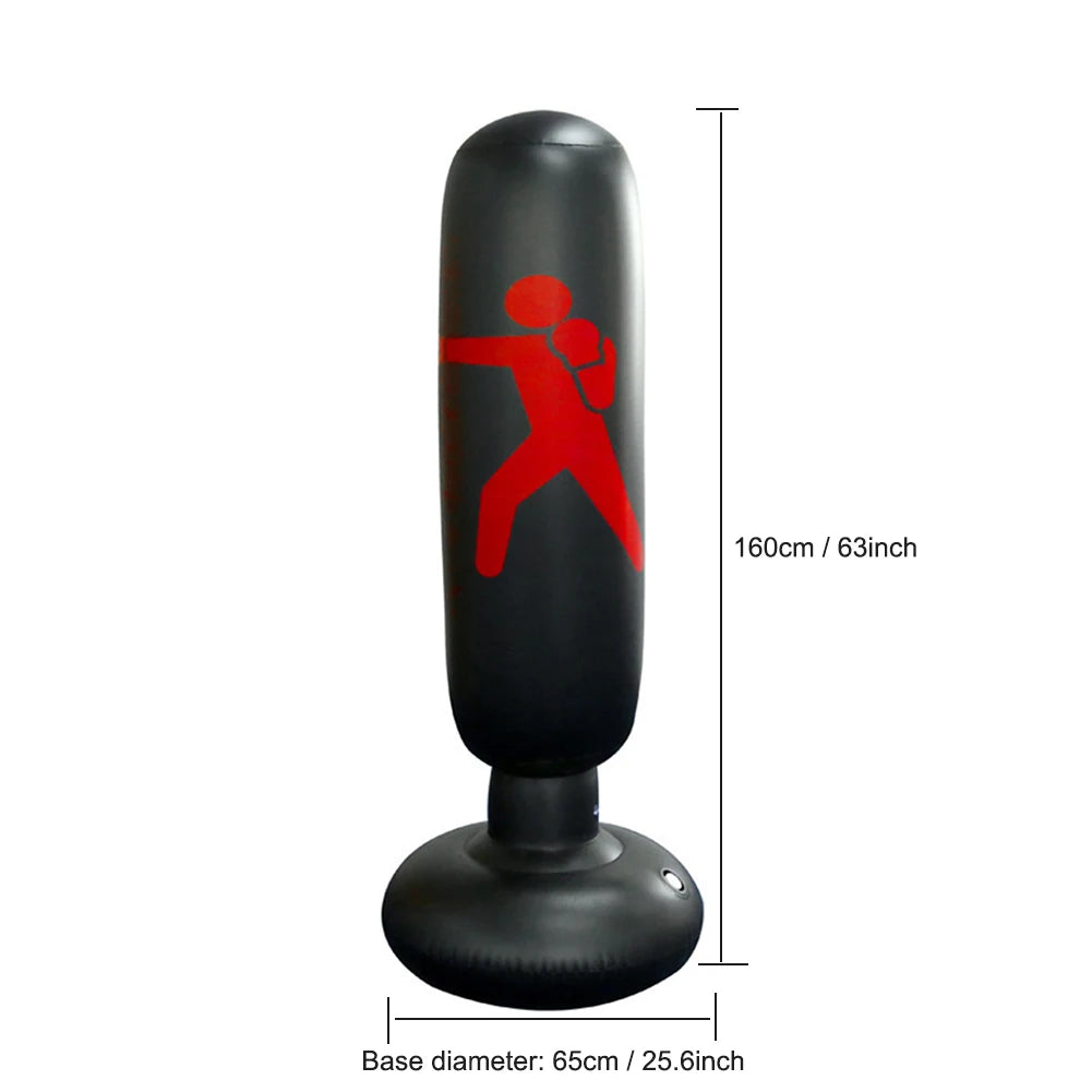 1.2/1.6M Boxing Bag Children's Inflatable Punching Bag Gym Fitness Boxing