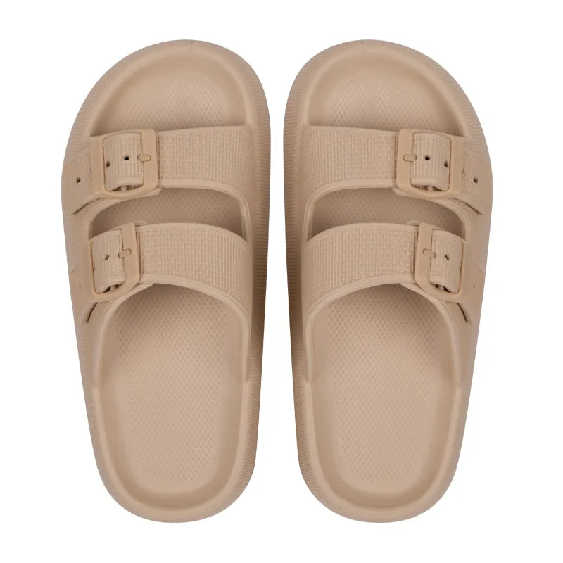 Summer Platform Sandals For Women Fashion Soft Cloud Beach Slippers