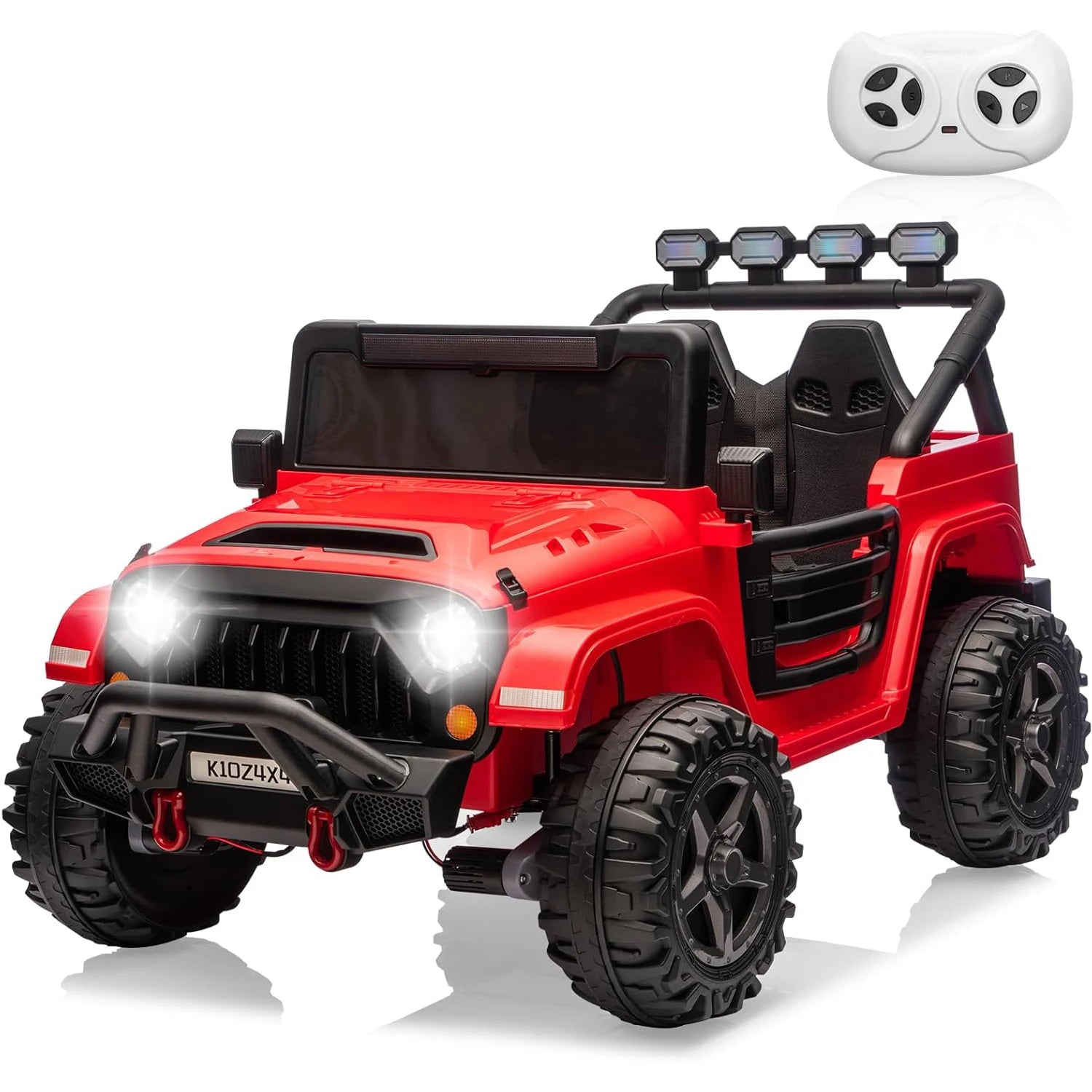 2 Seater , 24V Electric Toys w/Remote Control,4 Powerful Motors, 4WD/2WD, 3 Speeds, Led Lights, Bluetooth,