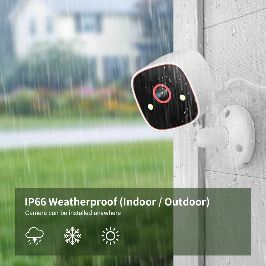 Outdoor/Indoor Security Cameras 2K HD Wireless WiFi Color Night Vision Waterproof