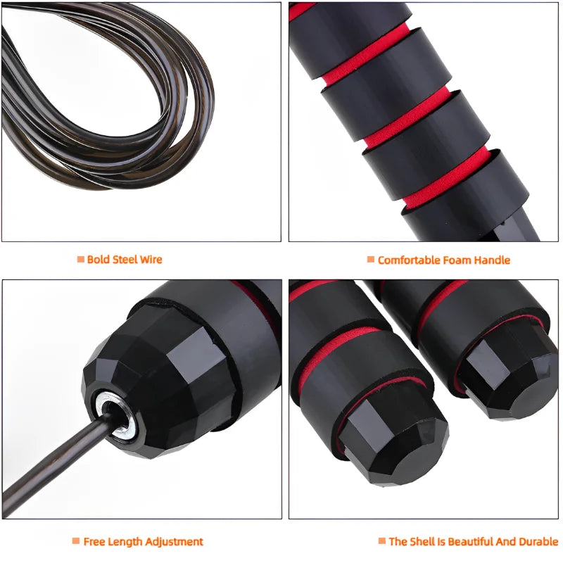 1PCS The New Jump Rope Steel Wire Skipping Exercise Adjustable