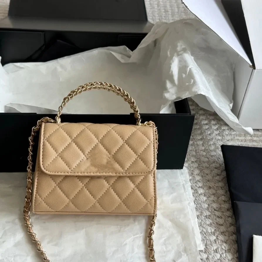 Top Cowhide Flap Luxury Bags With Handle Designer Bag Quilted Wallets
