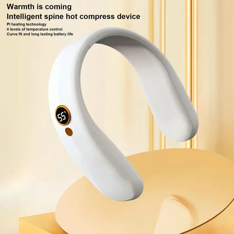 Cordless Neck Heater Rechargeable Neck & Hand Warmer 4 Heat Settings Fast Heating Pad Portable Neck Heat