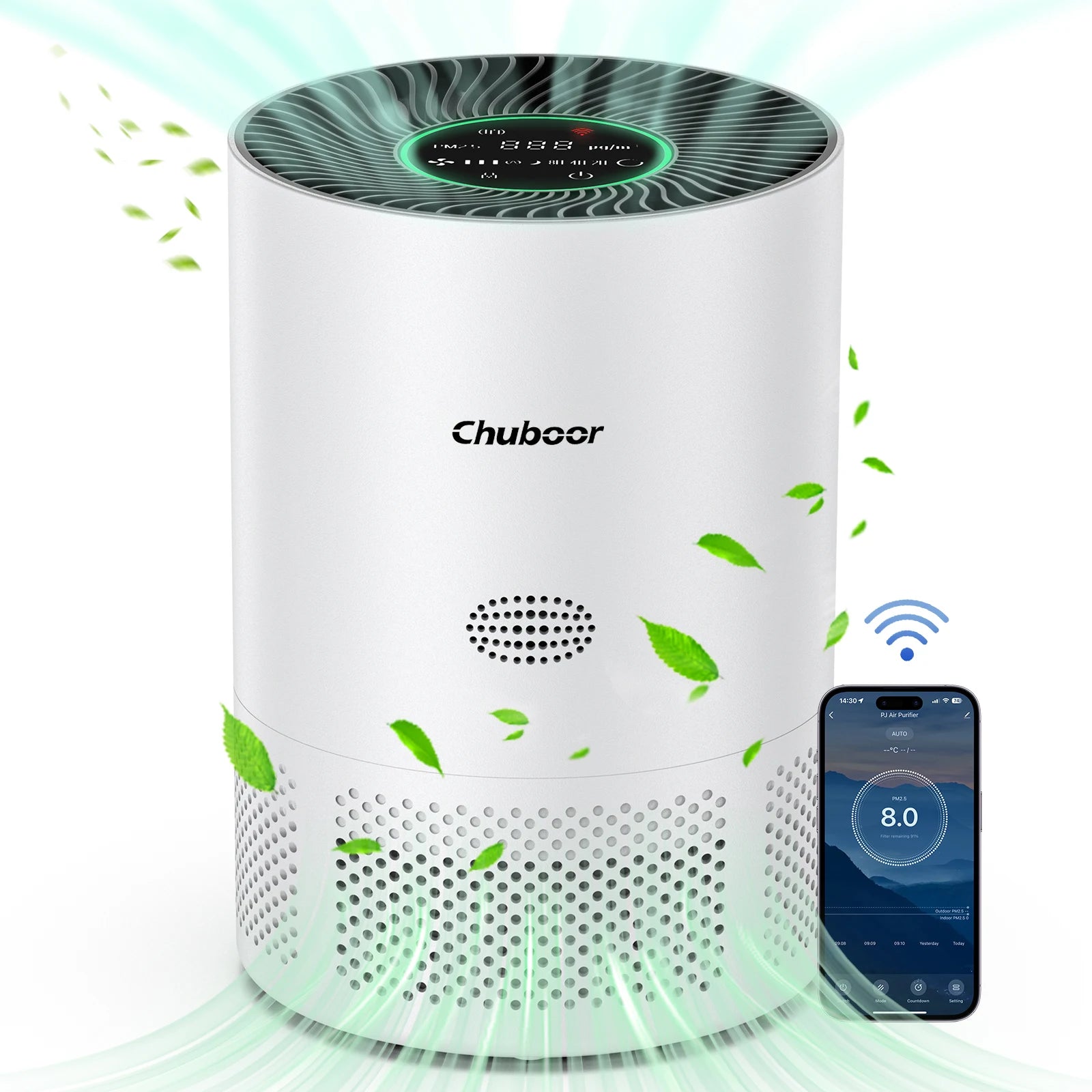 Air Purifier for Home Allergies in Bedroom Covers Up to 360 ft² H13 Filter Effectively Removes Odor