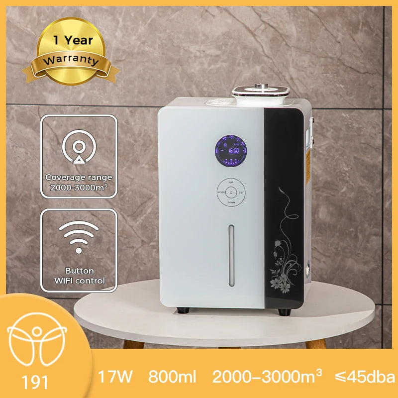 3000m³ Air Purifier Electric Perfume Machine Aroma Diffuser WIFI HVAC 800ML Capacity
