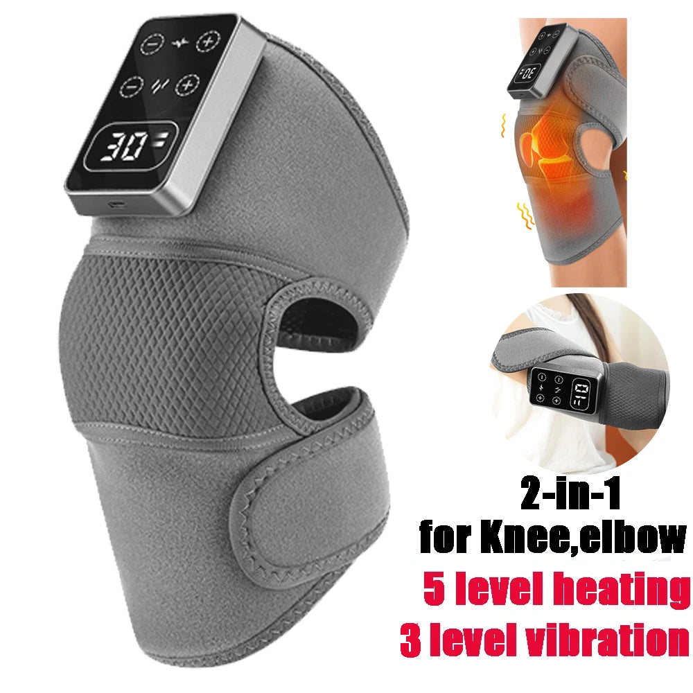 Electric Heating Shoulder Brace LED Display Vibration Shoulder Massage Support Belt Strap