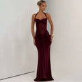 Europe and America 2026 new women's clothing temperament pleated streamer evening dress