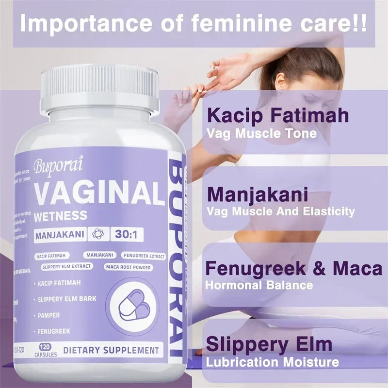 Vaginal Wetness Supplements - for Female Hormone Balance, Women's PH Balance, for Vaginal Health - 120pcs
