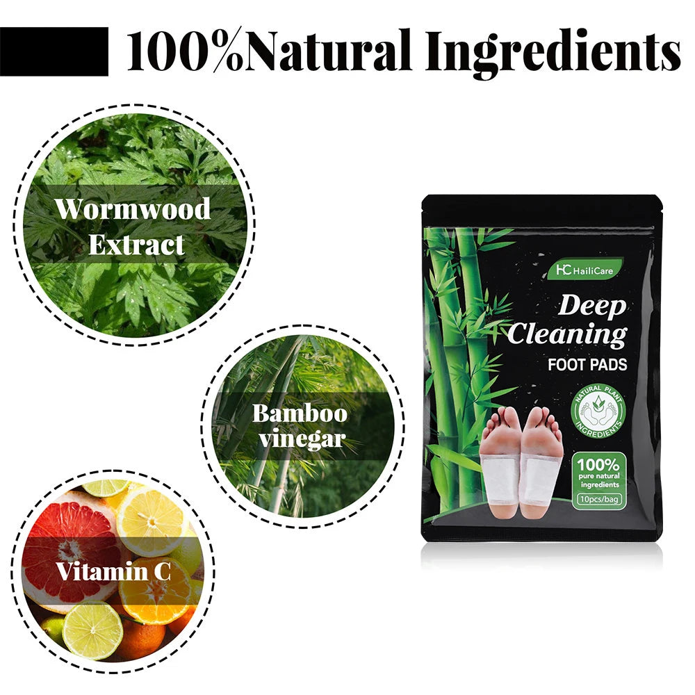 Detox Foot Patches 10PCS Natural Herbal Detox