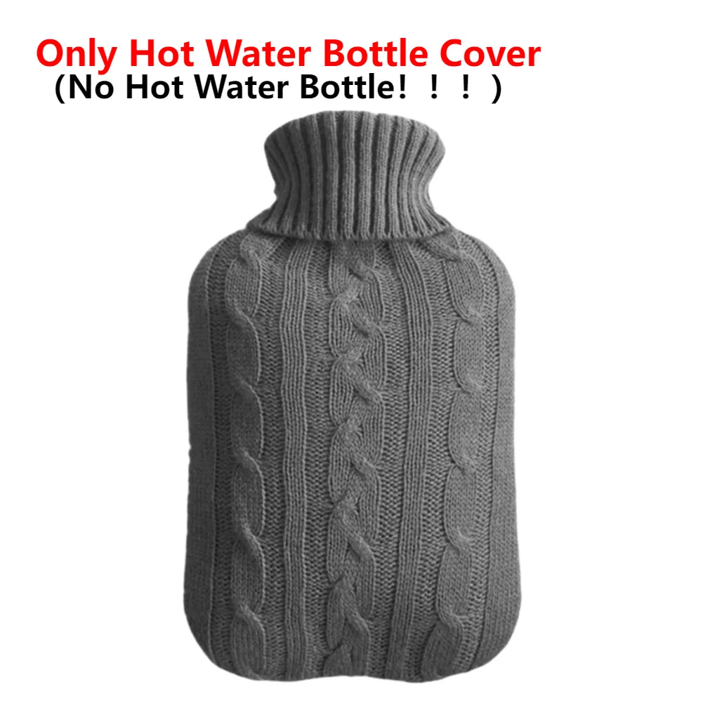 2L Hot Water Bottle Soft Cover Large Capacity Hot Water Bag