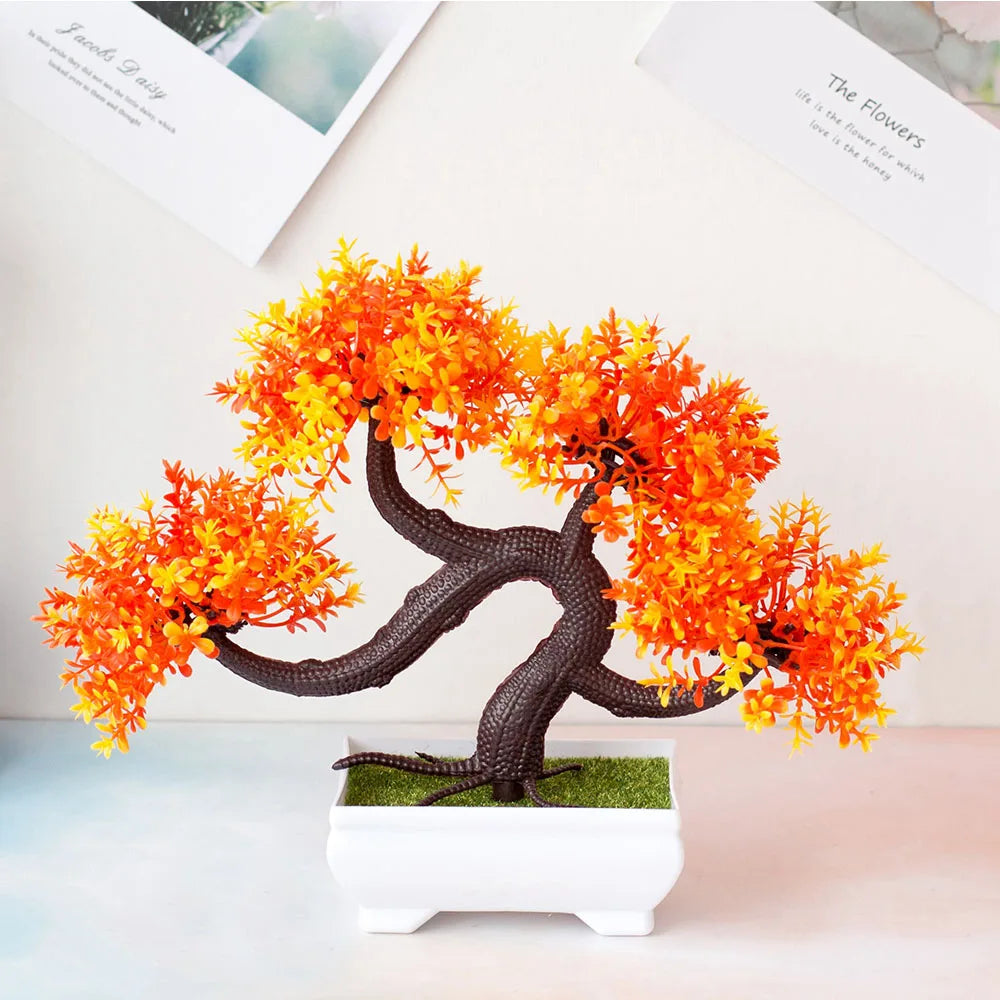 Artificial Plants Decoration Potted Bonsai Small Tree Pot Fake