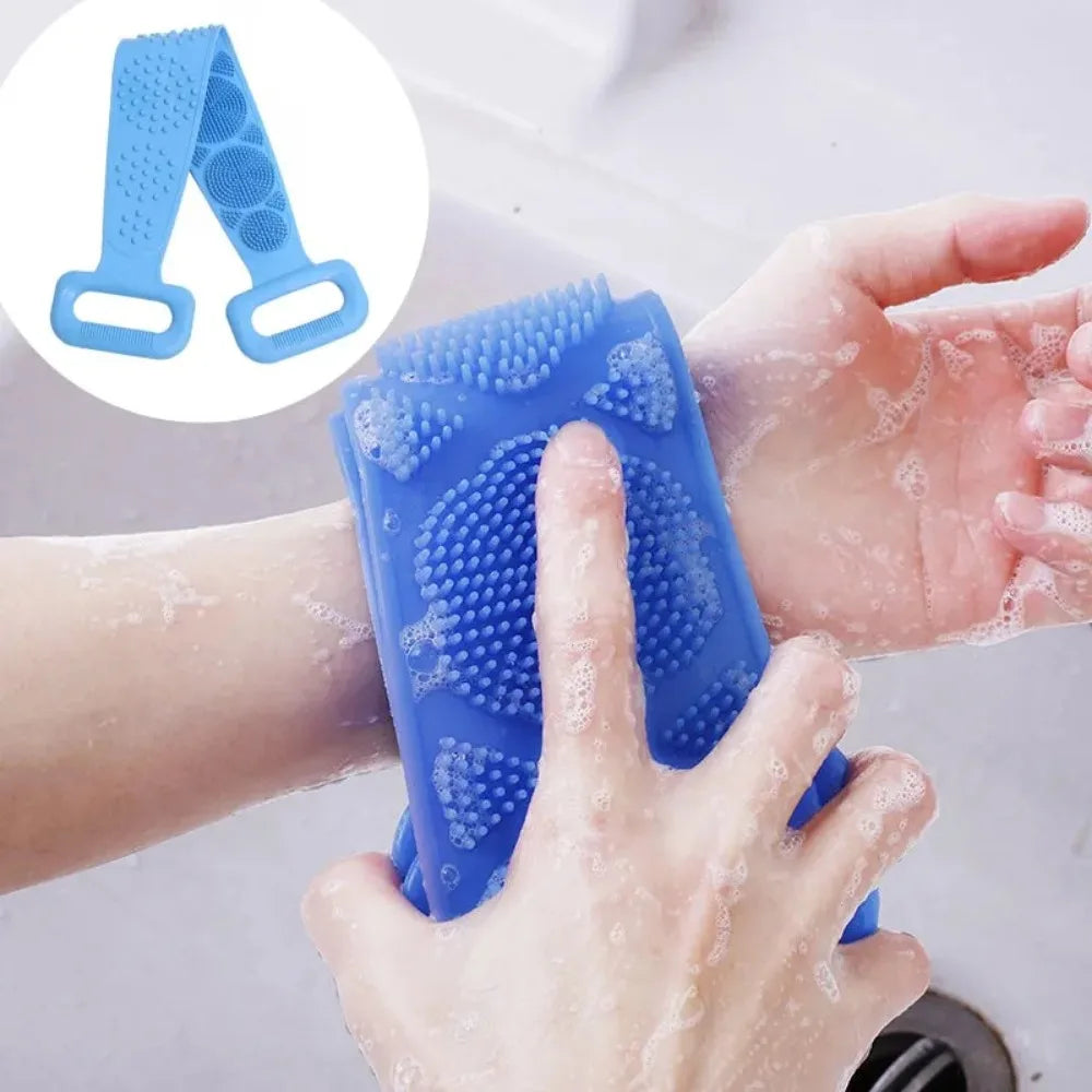 1pc Body Sponge Silicone Body Scrubber Brushes Bath Towels Scrubber