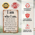 1pc Inspirational Quote Tin Sign Motivational Wall Art Vintage Home