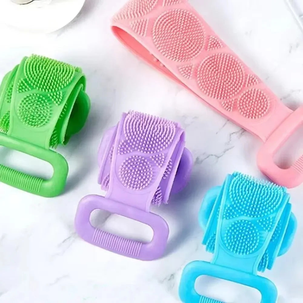 1pc Body Sponge Silicone Body Scrubber Brushes Bath Towels Scrubber