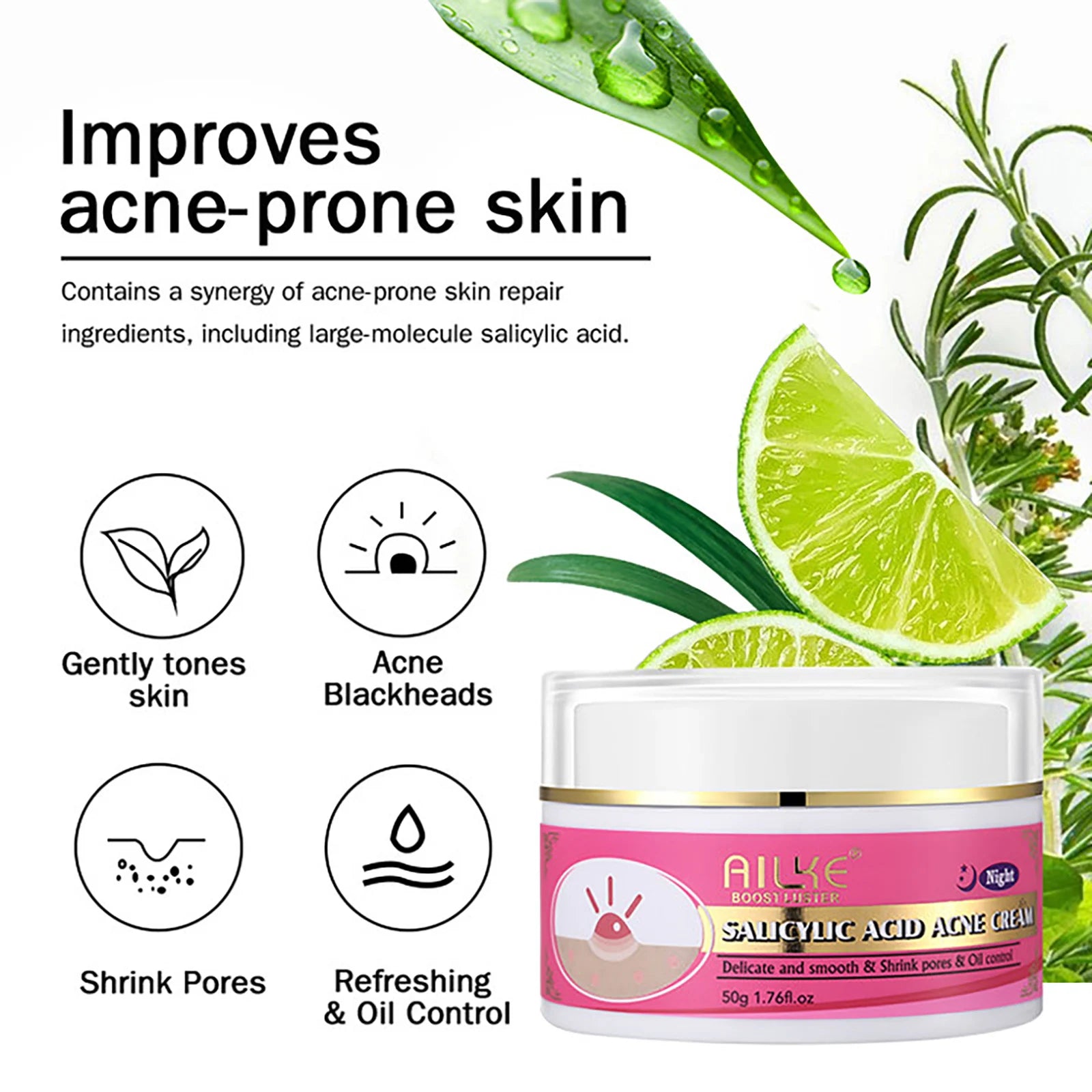 Natural Skin Glowing Set, Remove Acne, Darkness, Stains, Moisturizes, Lightening, Smooth, Improve Rough and Dry Skin