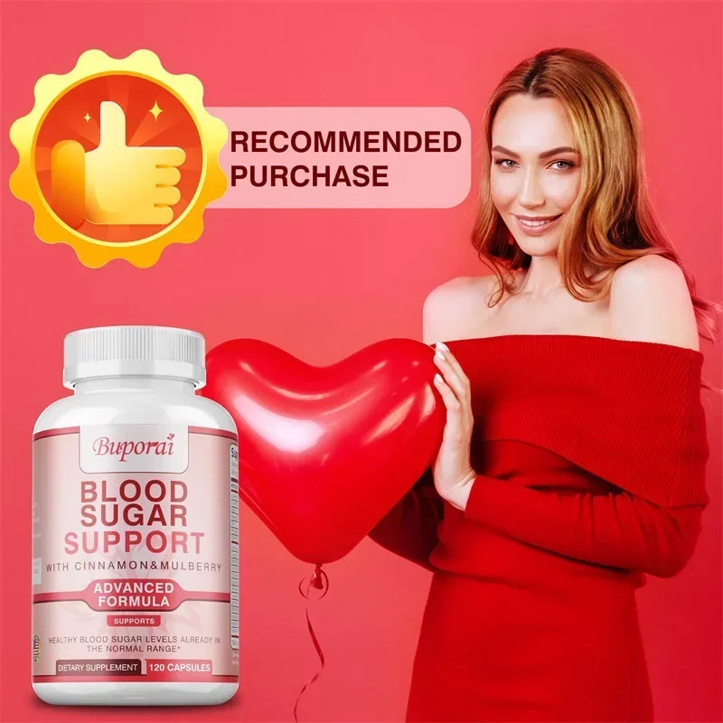 Blood Sugar Support - Glucose Balance - Weight Management,Alpha Lipoic Acid, Cinnamon, Heart Health - 120 Capsules ﻿