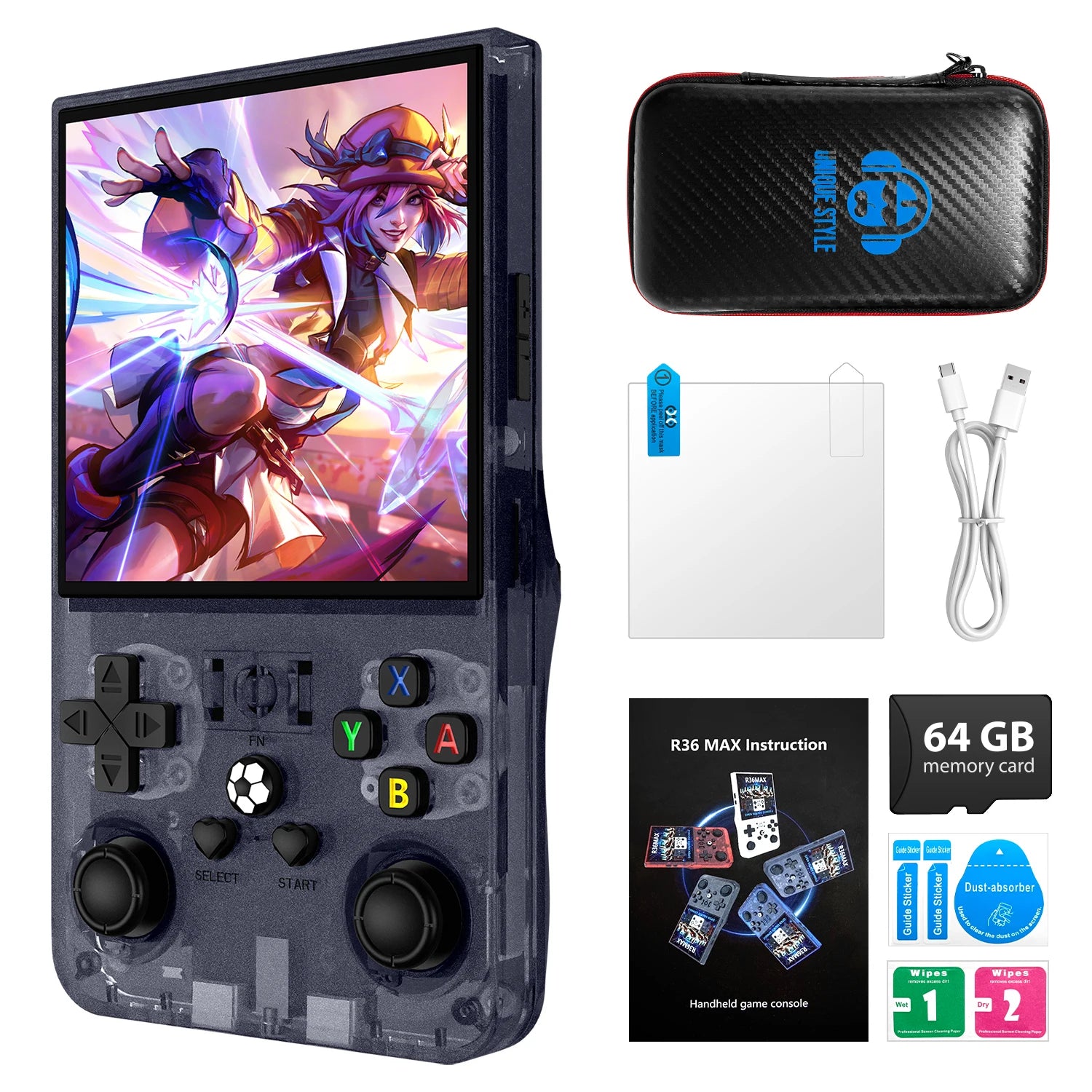 Handheld Game Console 4.0 Inch 64/128GB RK3326 Chip Retro Portable Video Game Player Open Source Pocket Console