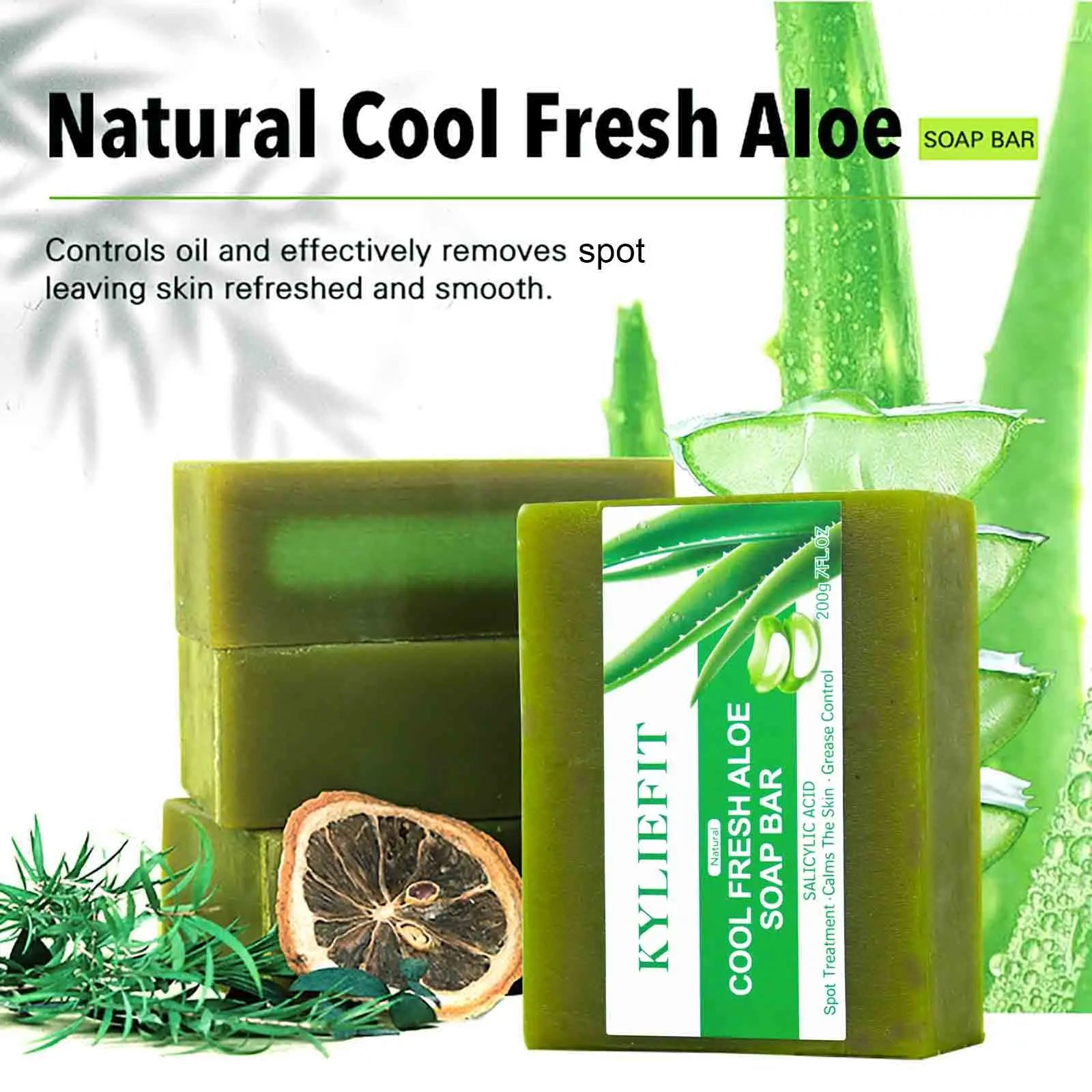 Aloe Brightening Soap Bar, 200g