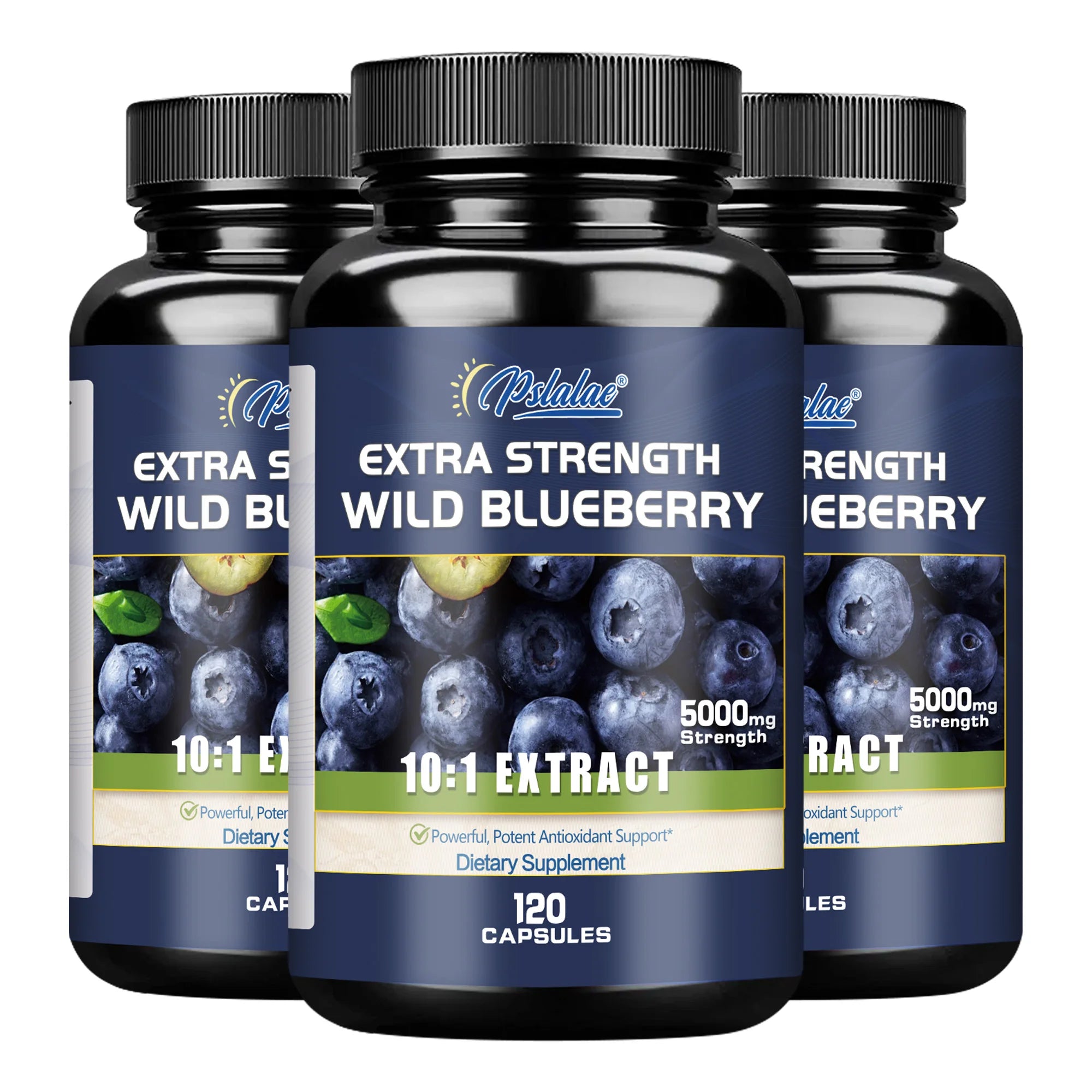 Wild Blueberry Capsules - Eyesight Improvement Eye Dry Fatigue Relief Myopia - 120 Capsules