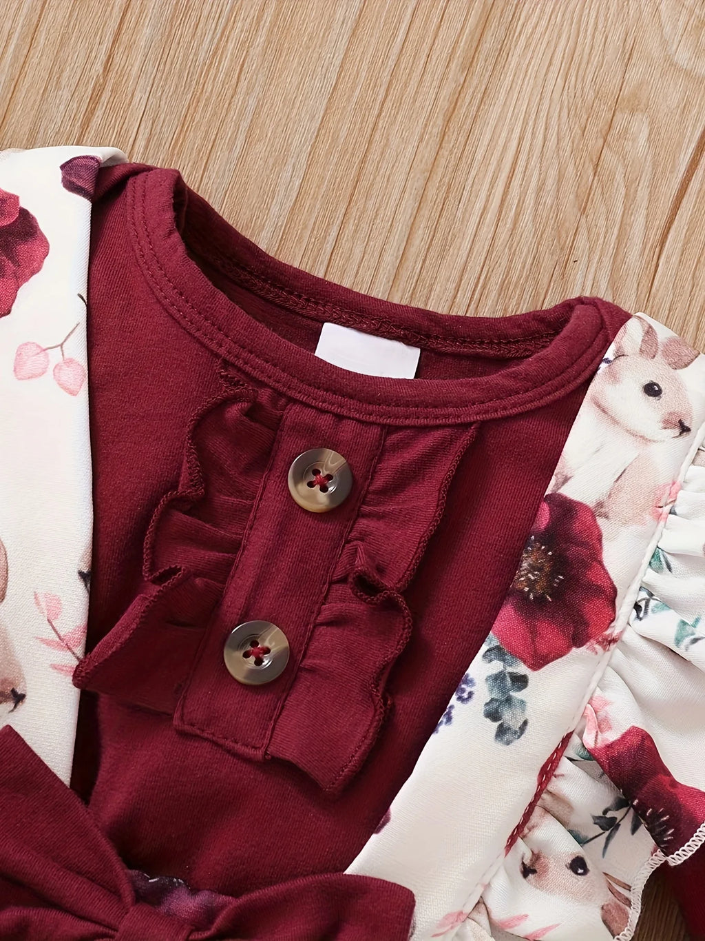 Toddler Baby Girl Outfits, Ruffle Long Sleeve Romper Suspender Pant Set Toddler Baby Girl Cute Outfits
