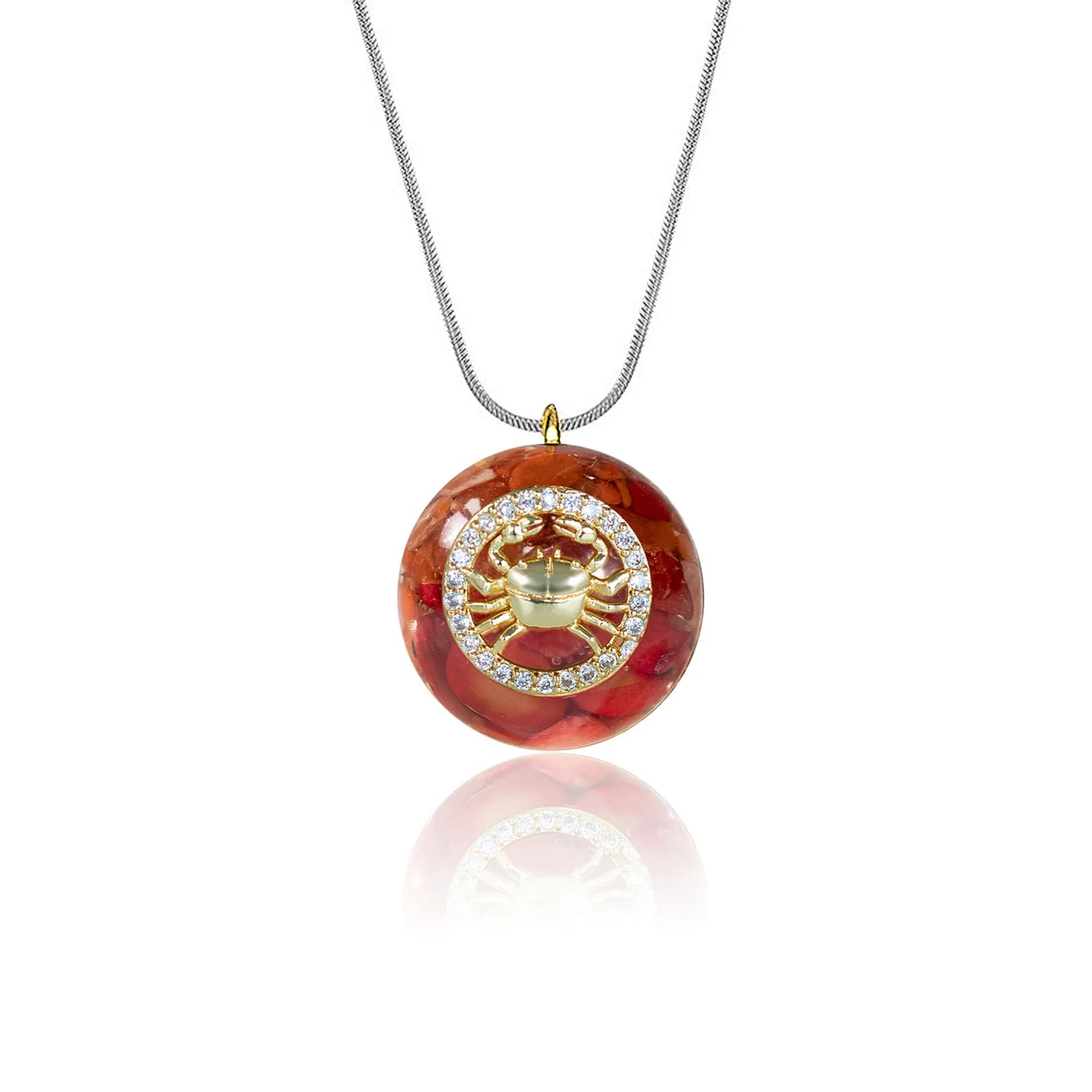 Orgonite Pendant Malachite Energy Necklace