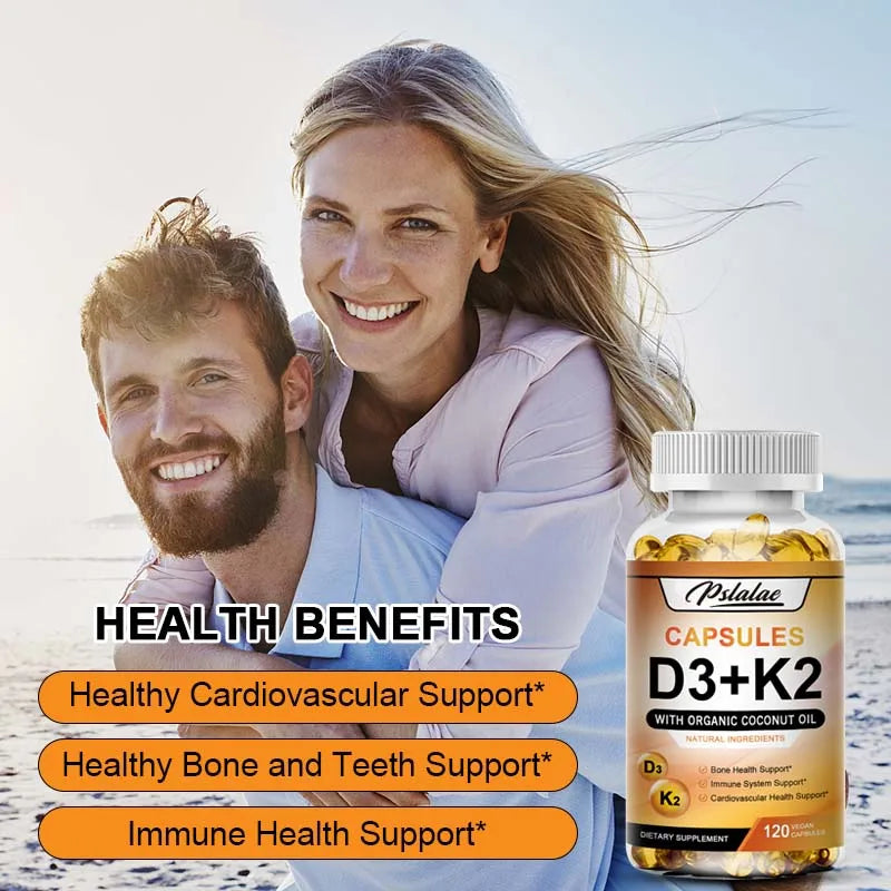 Vitamin D3 + K2 -  120 Capsules