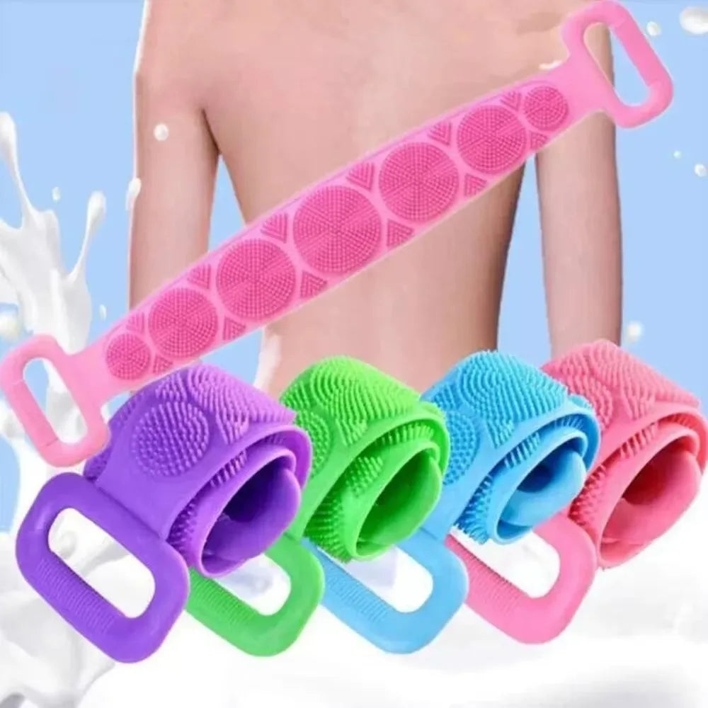 1pc Body Sponge Silicone Body Scrubber Brushes Bath Towels Scrubber