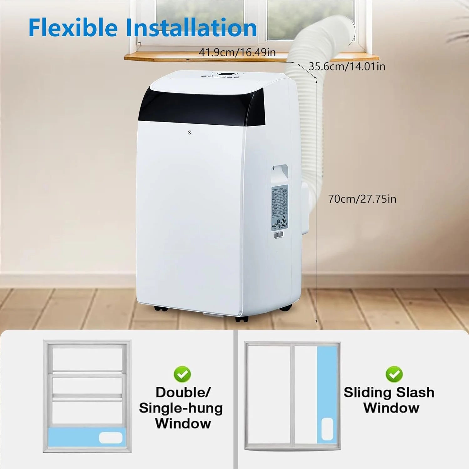 14000 BTU Portable Air Conditioners, 3-In-1 Free Standing Cooling AC Unit