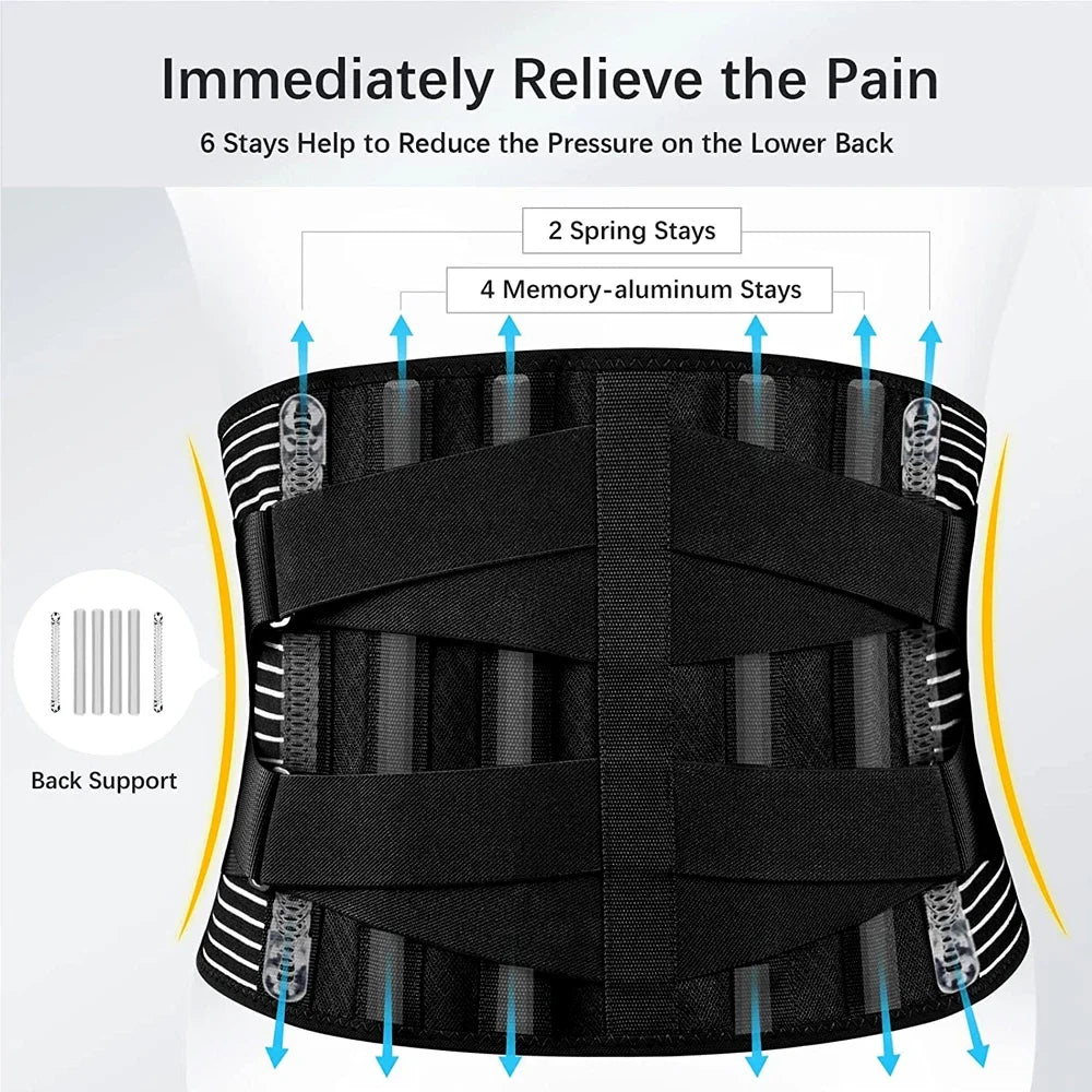 Back Brace for Lower Back Pain,Lumbar Support for Heavy Lifting