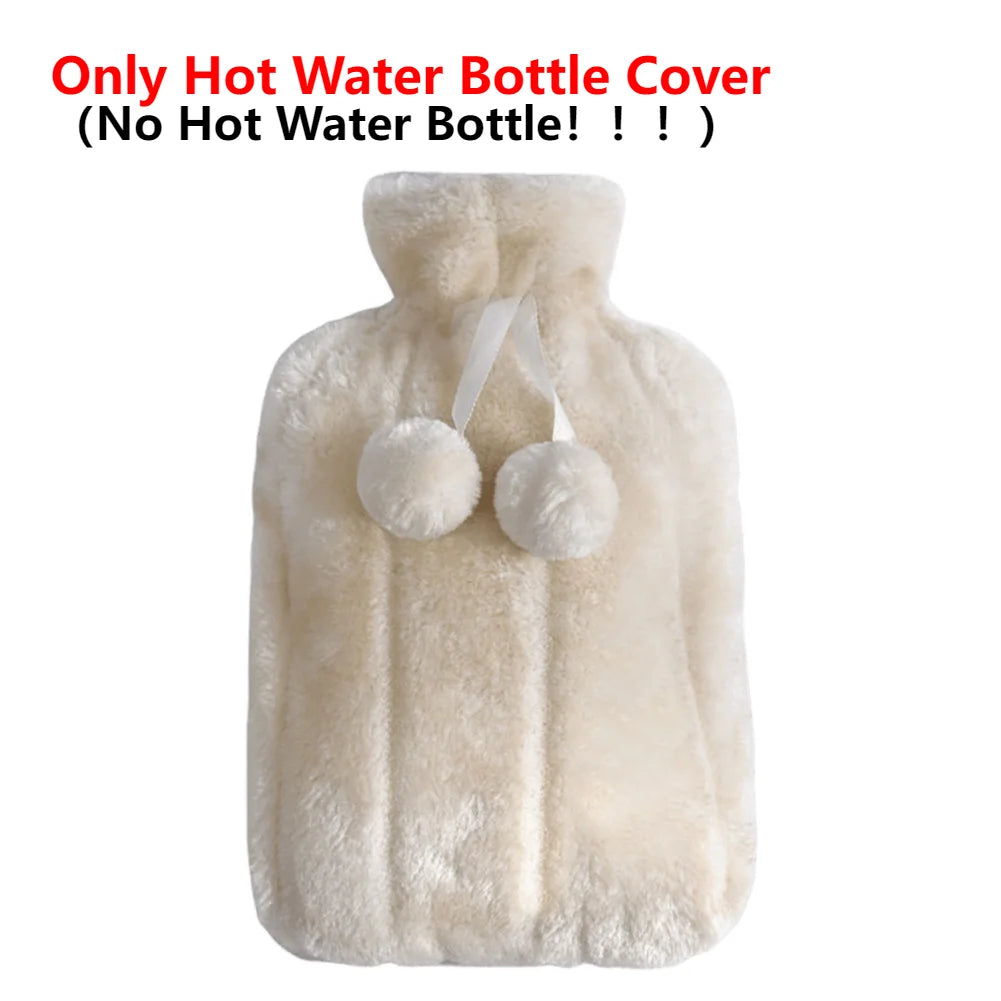 2L Hot Water Bottle Soft Cover Large Capacity Hot Water Bag
