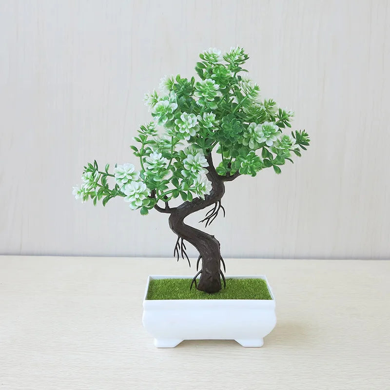 Artificial Plants Decoration Potted Bonsai Small Tree Pot Fake