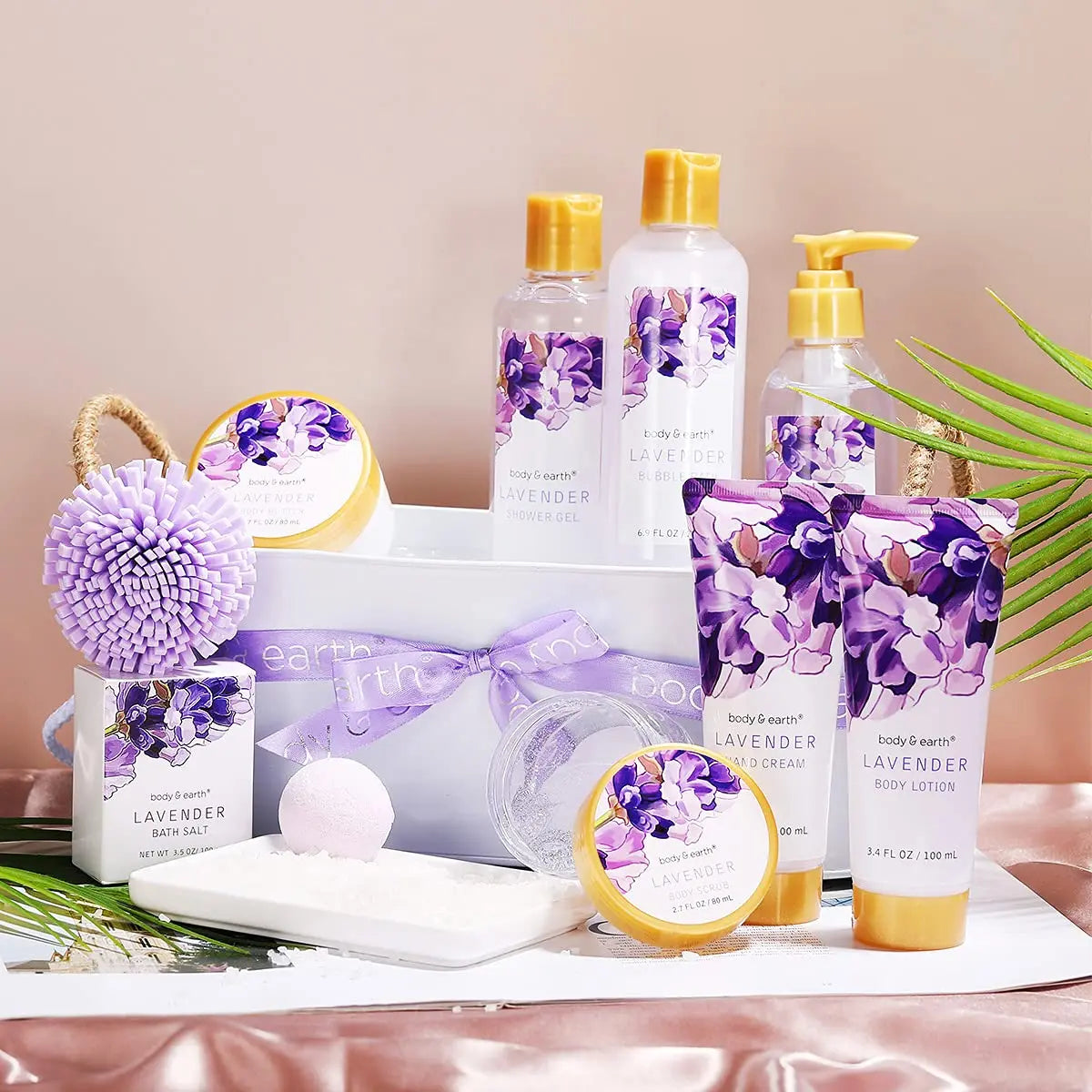 Lavender Spa Gift Basket for Women - Luxurious 11-Piece Bath & Body Set, Perfect Mother's Day Gift