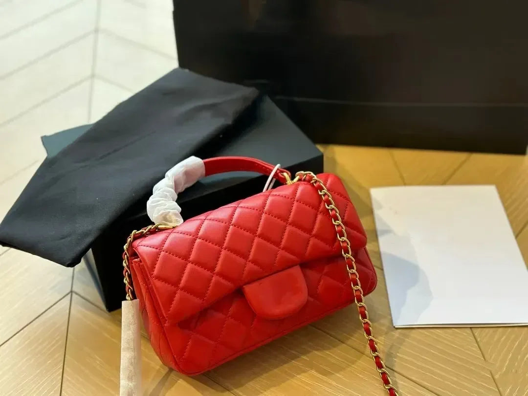 Top Cowhide Flap Luxury Bags With Handle Designer Bag Quilted Wallets