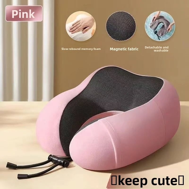 U Shaped Memory Foam Neck Pillows Soft Travel Pillow Massage Neck Pillow Sleeping Airplane Pillow Cervical