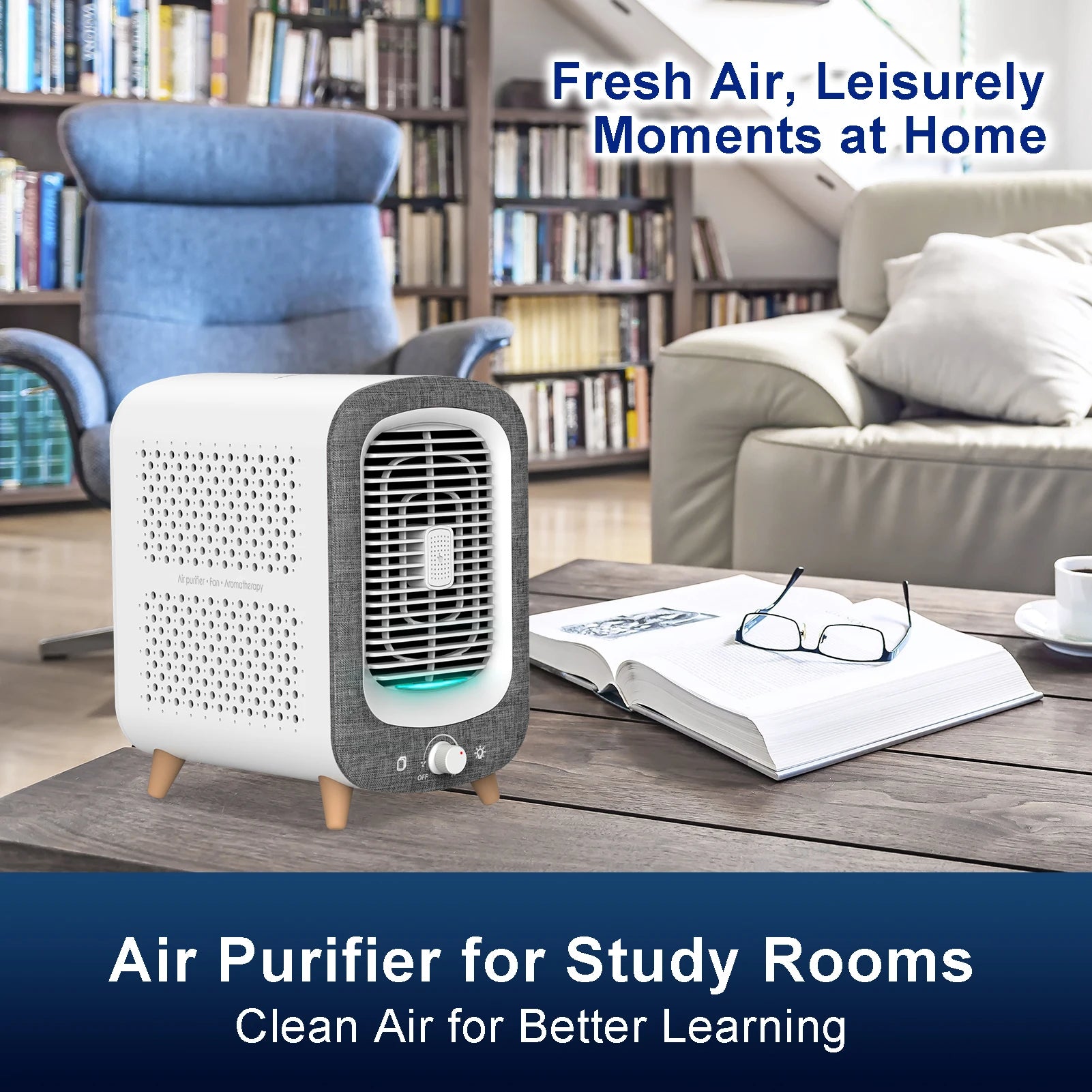 Air Purifier for Home Bedroom 780sq ft, HEPA &Activated Carbon, Air Cleaner