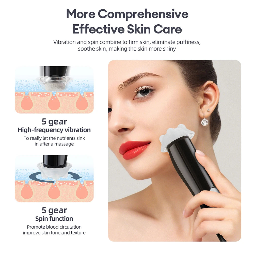 CO2 Oxygen Bubble Pen 5 Gear Vibration Oxygen Bubble Beauty Tool Deep Cleansing Pores Exfoliate LED